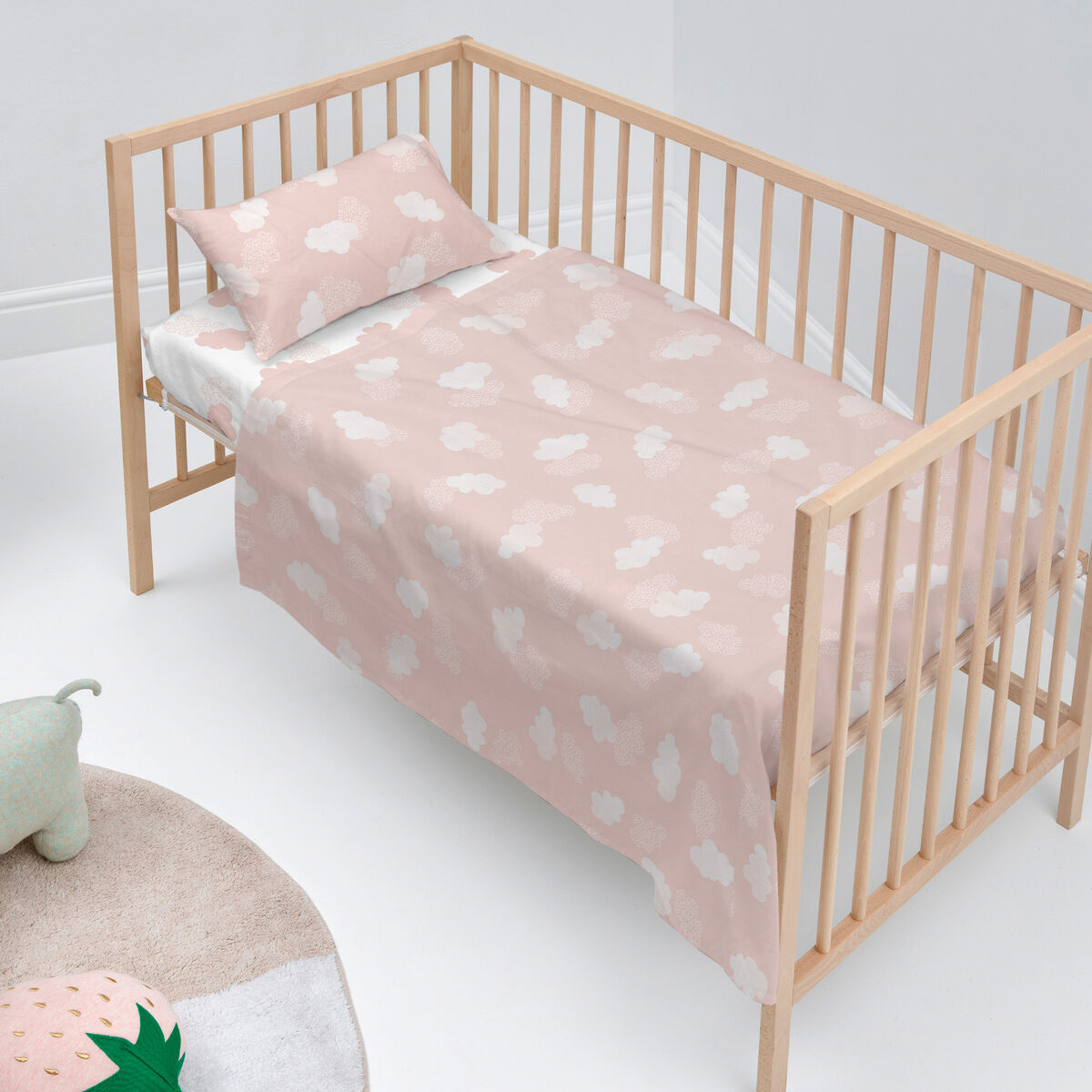 Barnesengesengetøy HappyFriday Basic Kids Clouds Rosa